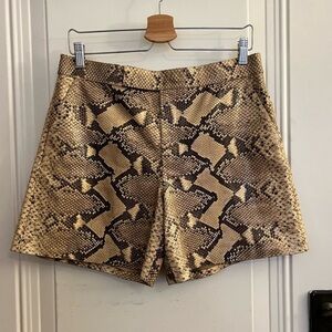 NWOT Ralph Lauren Purple Label Python
Leather Shorts